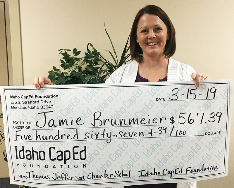 Jamie Brunmeier - Idaho CapEd Foundation Teacher Grant Winner