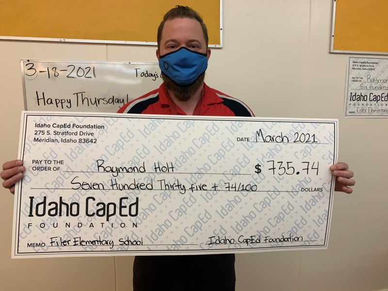 Raymond Holt - Idaho CapEd Foundation Teacher Grant Winner