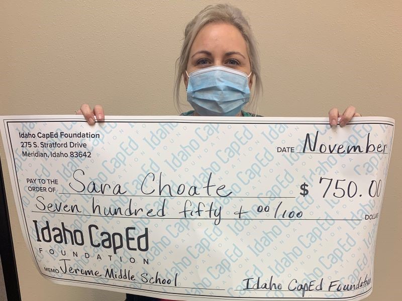 Sara Choate - Idaho CapEd Foundation Teacher Grant Winner