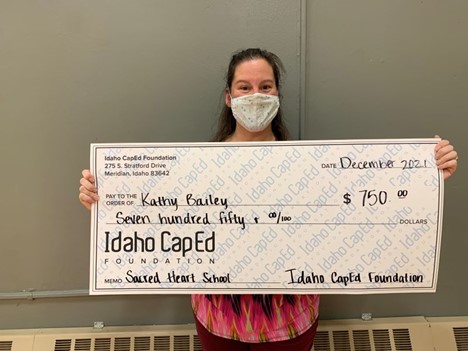 Kathy Bailey - December 2021 Idaho CapEd Foundation Teacher Grant Winner