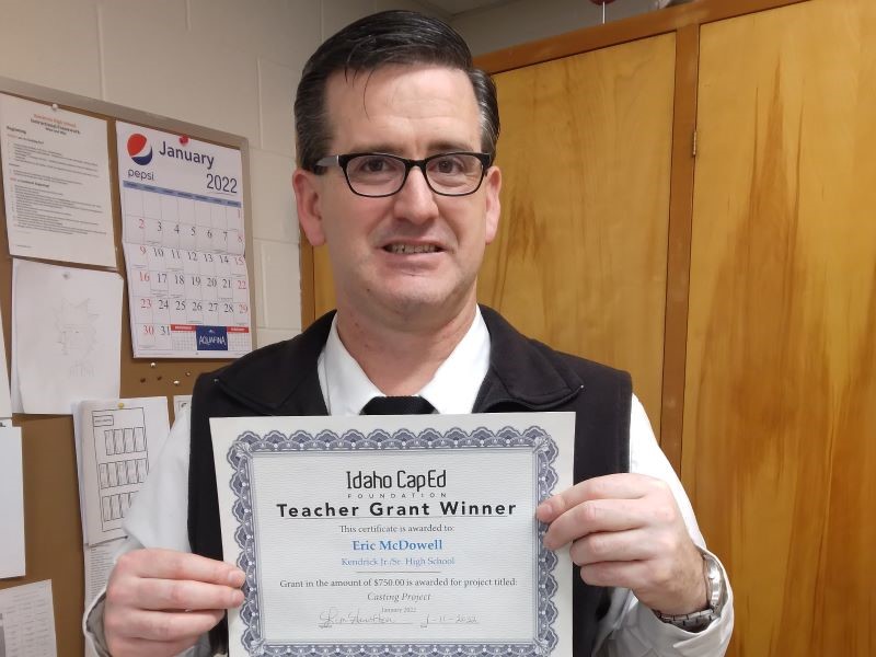 Eric McDowell - January 2022 Idaho CapEd Foundation Teacher Grant Winner