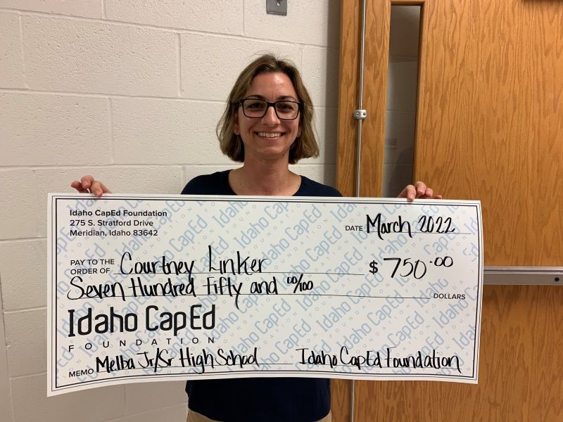 Courtney Linker - March 2022 Idaho CapEd Foundation Teacher Grant Winner