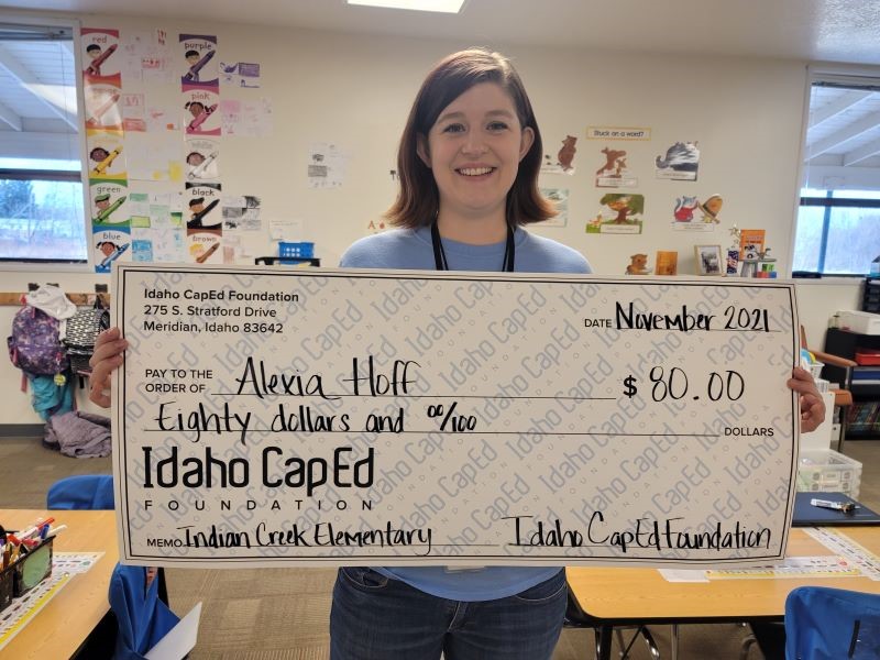 Alexia Hoff - November 2021 Idaho CapEd Foundation Teacher Grant Winner