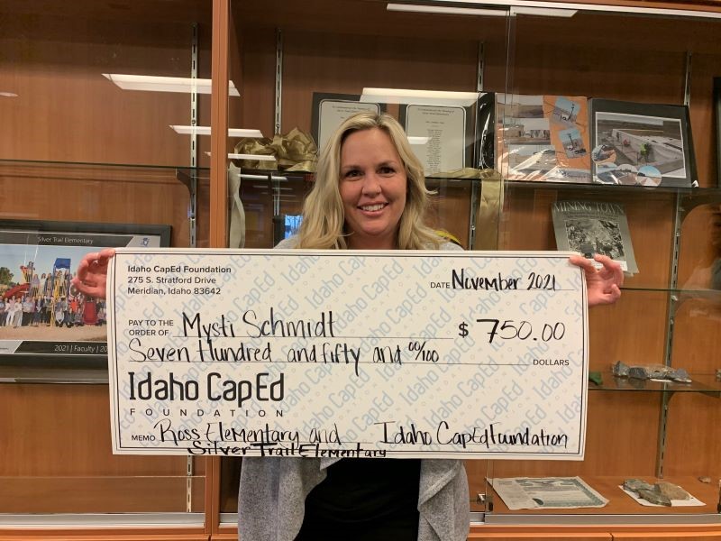 Mysti Schmidt - November 2021 Idaho CapEd Foundation Teacher Grant Winner