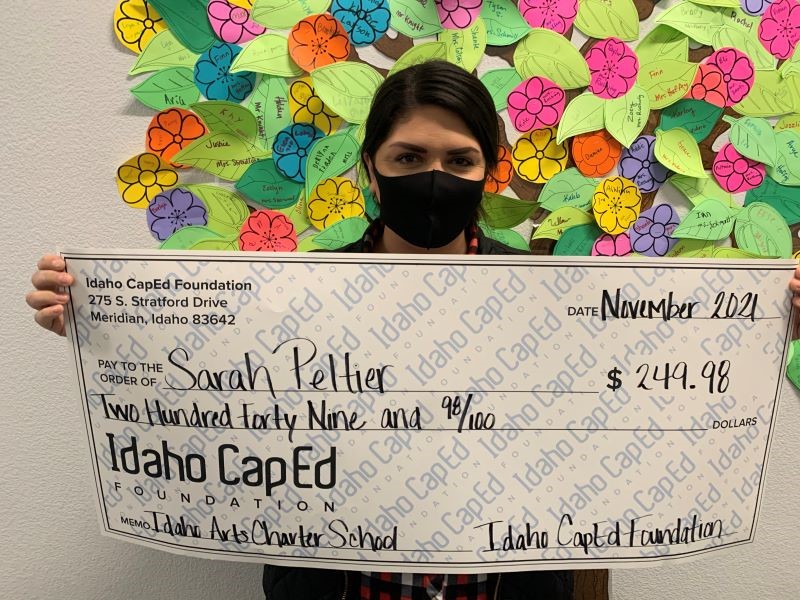 Sara Peltier - November 2021 Idaho CapEd Foundation Teacher Grant Winner