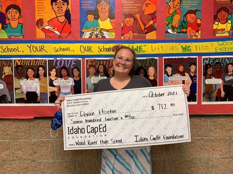 Devan Hoehn - October 2021 Idaho CapEd Foundation Teacher Grant Winner