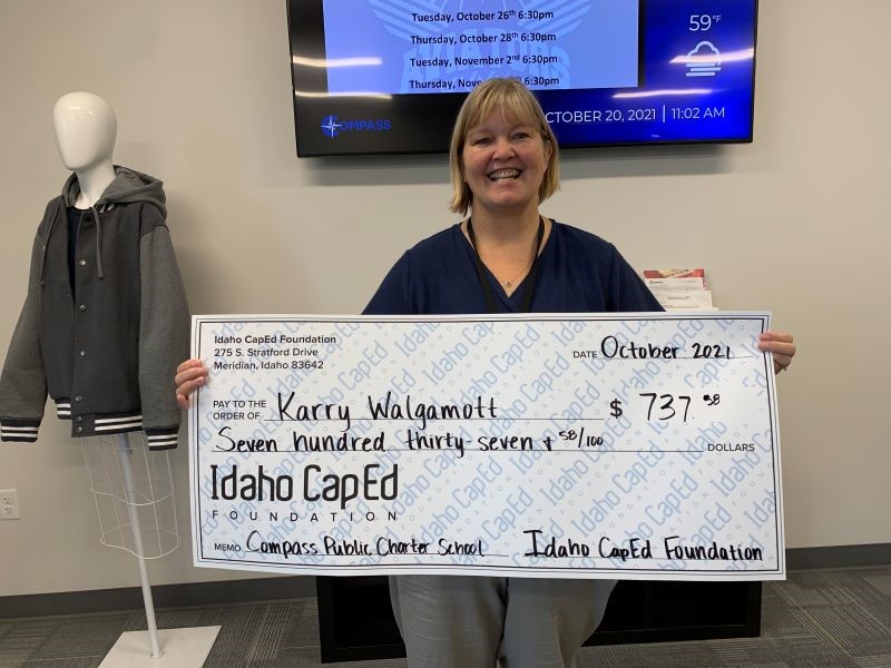 Karry Walgamott - October 2021 Idaho CapEd Foundation Teacher Grant Winner