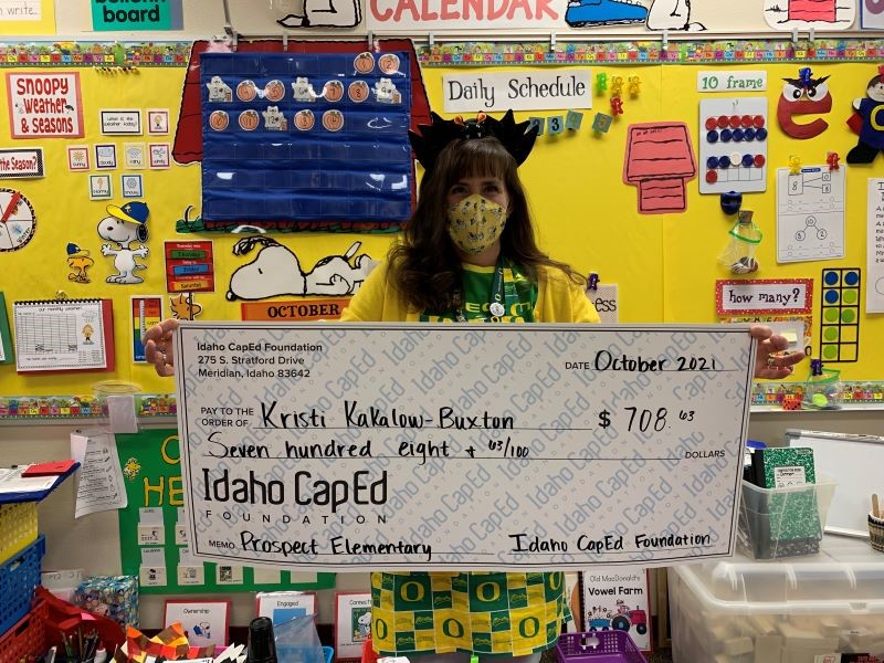 Kristi Kakalow-Buxton - October 2021 Idaho CapEd Foundation Teacher Grant Winner