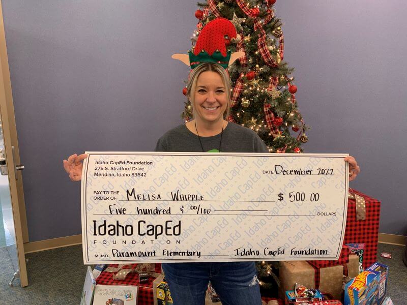 Melisa Whipple - December 2022 Idaho CapEd Foundation Teacher Grant Winner