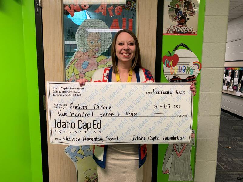 Amber Drobny - February 2023 Idaho CapEd Foundation Teacher Grant Winner