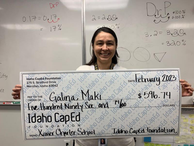 Galina Maki - February 2023 Idaho CapEd Foundation Teacher Grant Winner