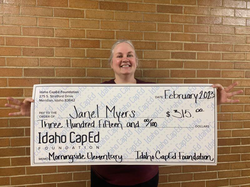 Janel Myers - February 2023 Idaho CapEd Foundation Teacher Grant Winner