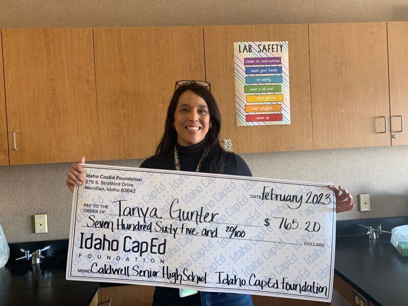 Tanya Gunter - February 2023 Idaho CapEd Foundation Teacher Grant Winner