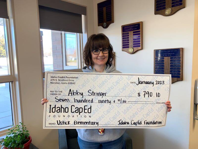 Abby Stringer - January 2023 Idaho CapEd Foundation Teacher Grant Winner