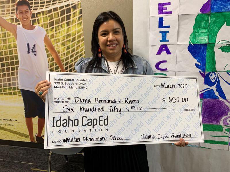 Diana Hernandez-Rivera - March 2023 Idaho CapEd Foundation Teacher Grant Winner