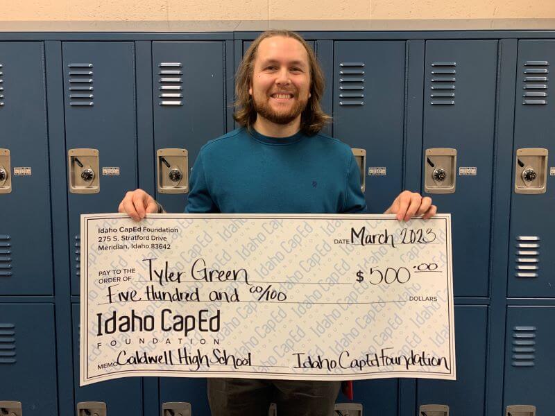 Tyler Green - March 2023 Idaho CapEd Foundation Teacher Grant Winner