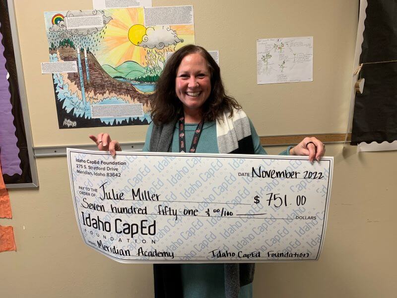 Julie Miller - November 2022 Idaho CapEd Foundation Teacher Grant Winner