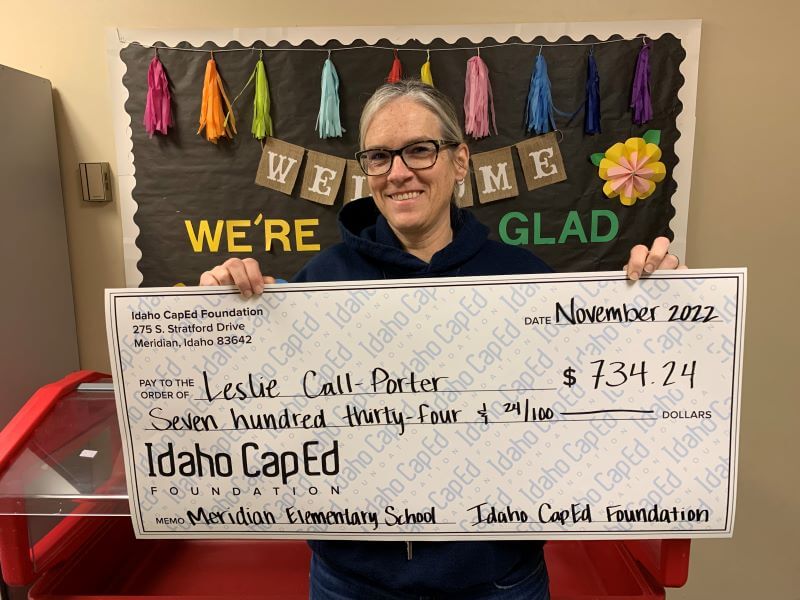 Leslie Call-Porter - November 2022 Idaho CapEd Foundation Teacher Grant Winner