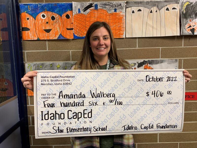 Amanda Walberg - October 2022 Idaho CapEd Foundation Teacher Grant Winner