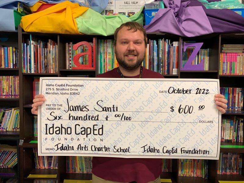 Tyler Santi - October 2022 Idaho CapEd Foundation Teacher Grant Winner