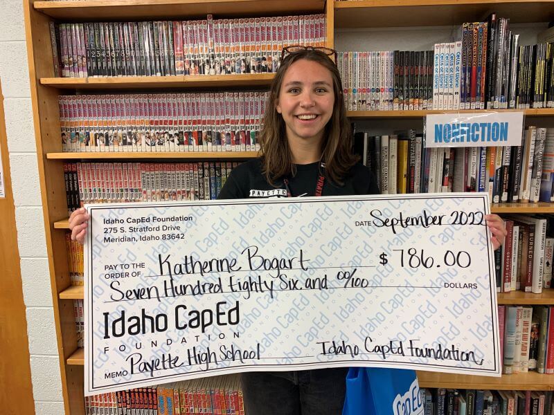 Katherine Bogart - September 2022 Idaho CapEd Foundation Teacher Grant Winner