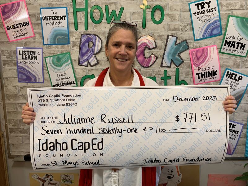 Julianne Russell - December 2023 Idaho CapEd Foundation Teacher Grant Winner