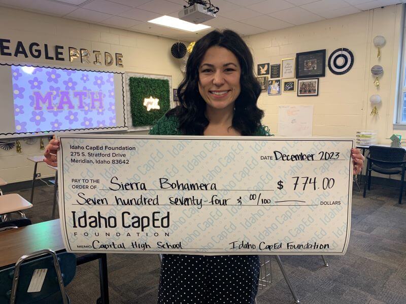 Sierra Bohamera - December 2023 Idaho CapEd Foundation Teacher Grant Winner