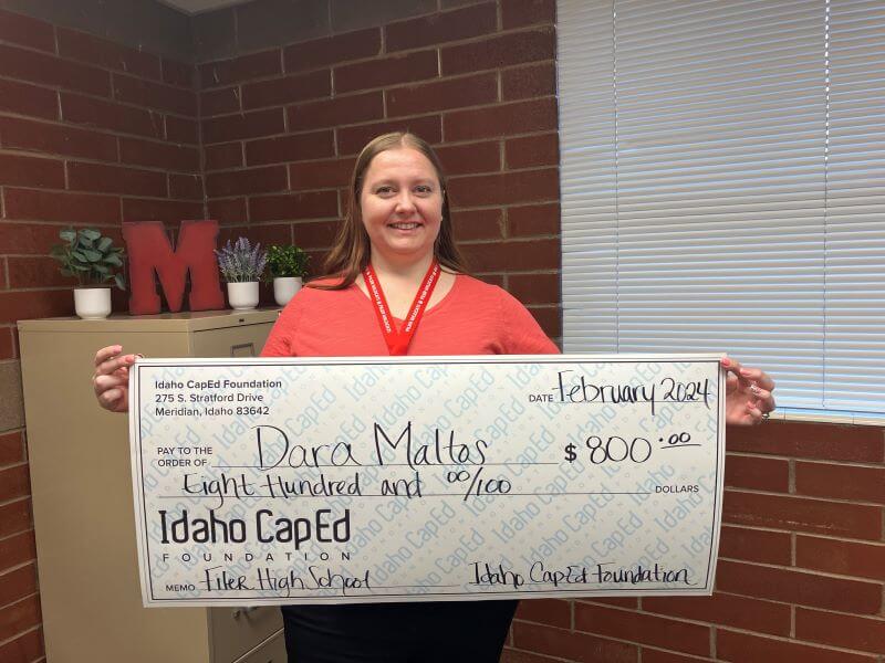 Dara Maltos - February 2024 Idaho CapEd Foundation Teacher Grant Winner