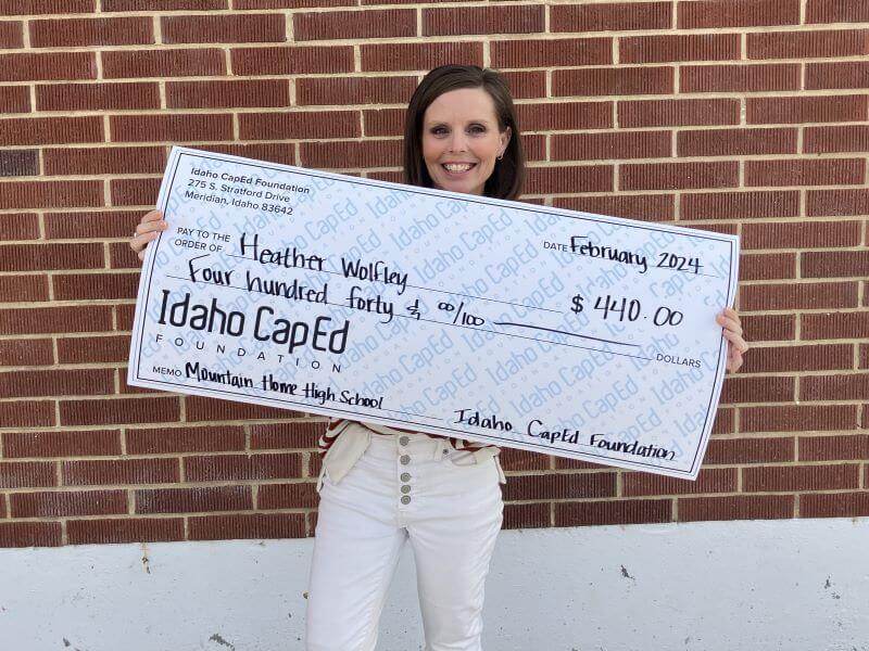 Heather Wolfley - February 2024 Idaho CapEd Foundation Teacher Grant Winner
