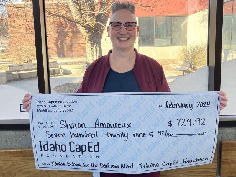 Sharon Amoureux - February 2024 Idaho CapEd Foundation Teacher Grant Winner