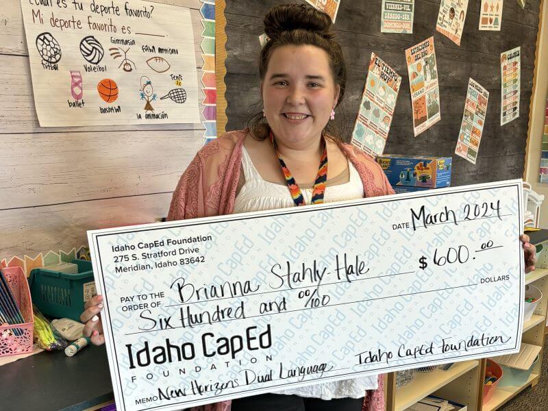 Brianna Stahly-Hale - March 2024 Idaho CapEd Foundation Teacher Grant Winner