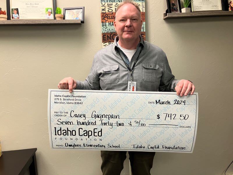 Casey Gagnepain - March 2024 Idaho CapEd Foundation Teacher Grant Winner