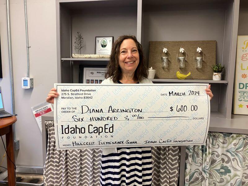 Diana Arrington - March 2024 Idaho CapEd Foundation Teacher Grant Winner