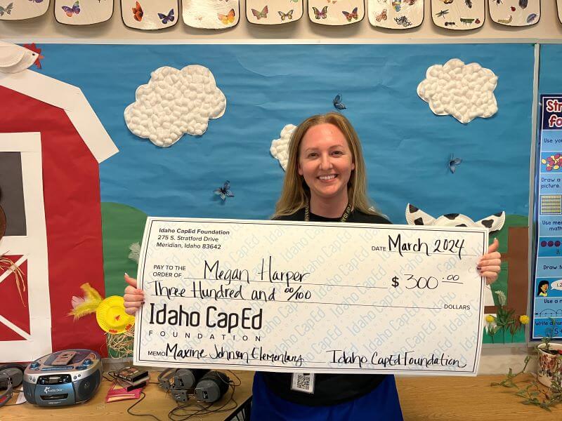 Megan Harper - March 2024 Idaho CapEd Foundation Teacher Grant Winner