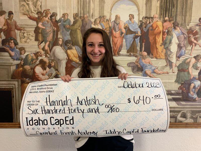 Hannah Antosh - October 2023 Idaho CapEd Foundation Teacher Grant Winner