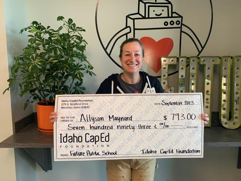 Allyson Maynard - September 2023 Idaho CapEd Foundation Teacher Grant Winner