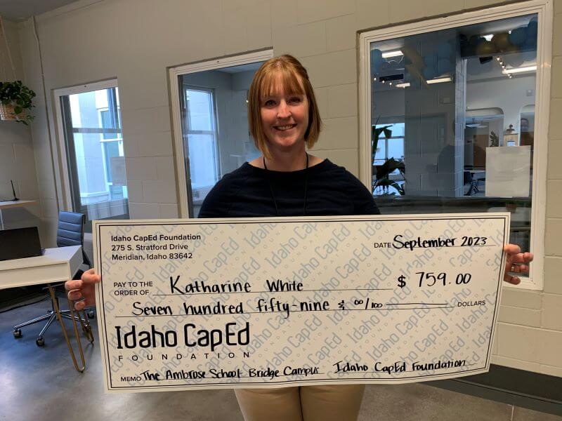 Katharine White - September 2023 Idaho CapEd Foundation Teacher Grant Winner