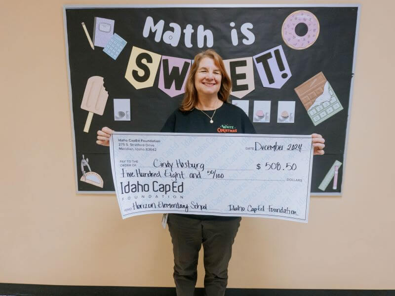 Cindy Hosburg - December 2024 Idaho CapEd Foundation Teacher Grant Winner