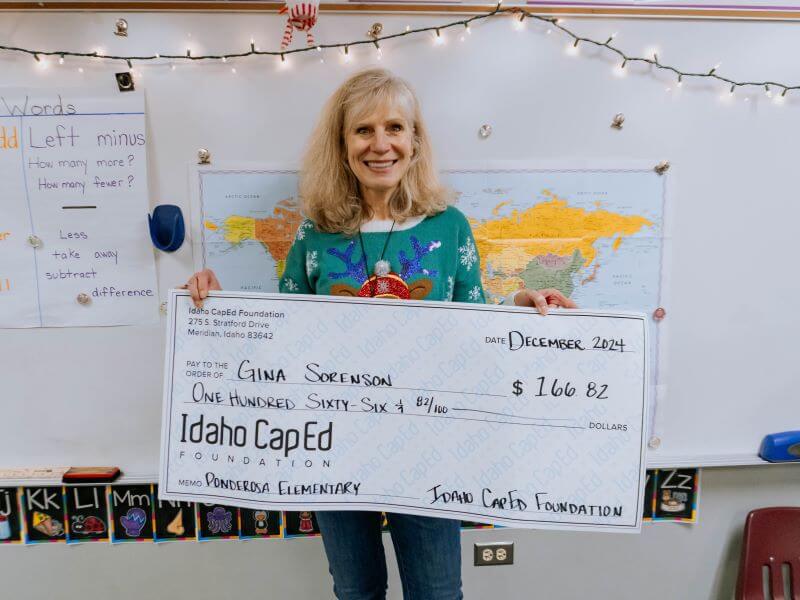 Gina Sorenson - December 2024 Idaho CapEd Foundation Teacher Grant Winner