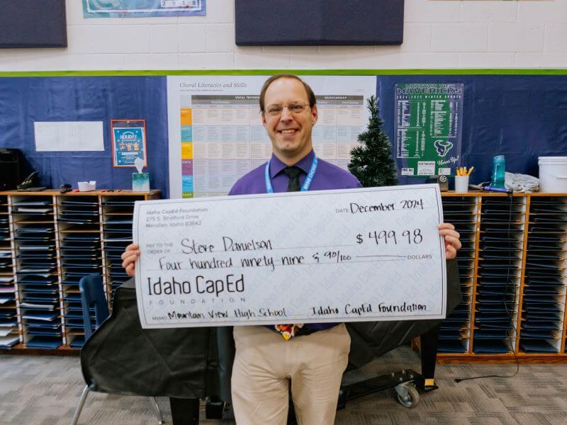 Steve Danielson - December 2024 Idaho CapEd Foundation Teacher Grant Winner