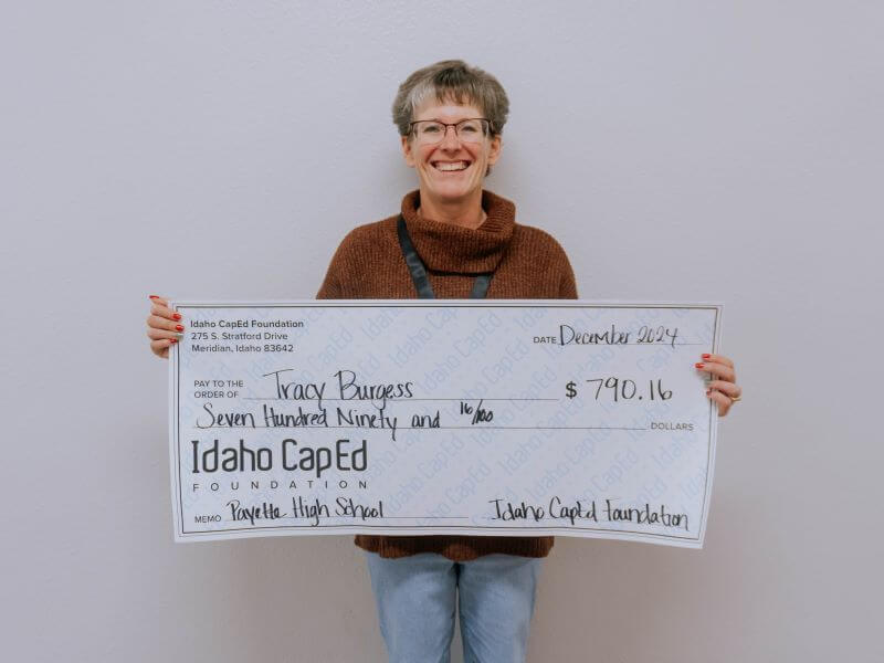 Tracy Burgess - December 2024 Idaho CapEd Foundation Teacher Grant Winner