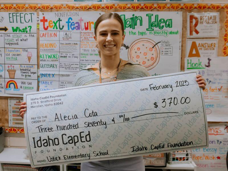 Alecia Cota - February 2025 Idaho CapEd Foundation Teacher Grant Winner