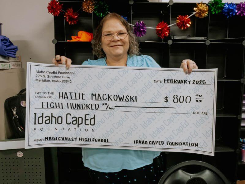Hattie Mackowski - February 2025 Idaho CapEd Foundation Teacher Grant Winner