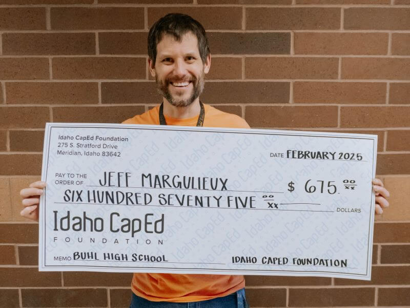 Jeff Margulieux - February 2025 Idaho CapEd Foundation Teacher Grant Winner