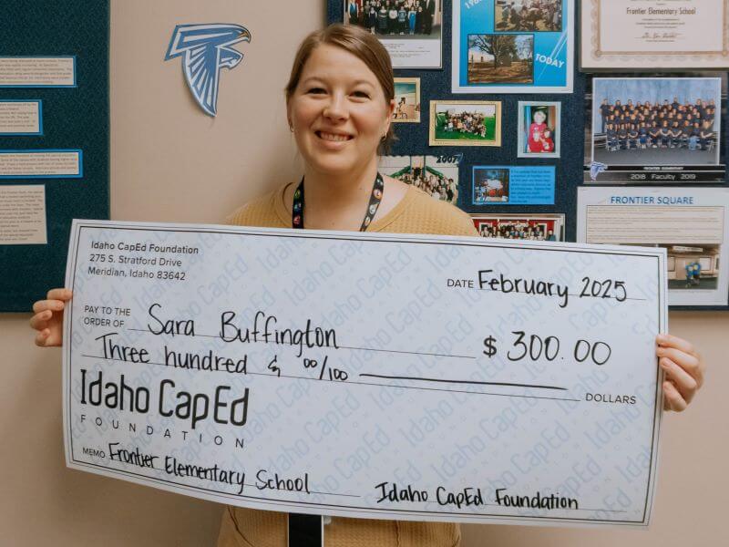 Sara Buffington - February 2025 Idaho CapEd Foundation Teacher Grant Winner