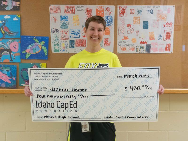 Jazmin Heiner - March 2025 Idaho CapEd Foundation Teacher Grant Winner