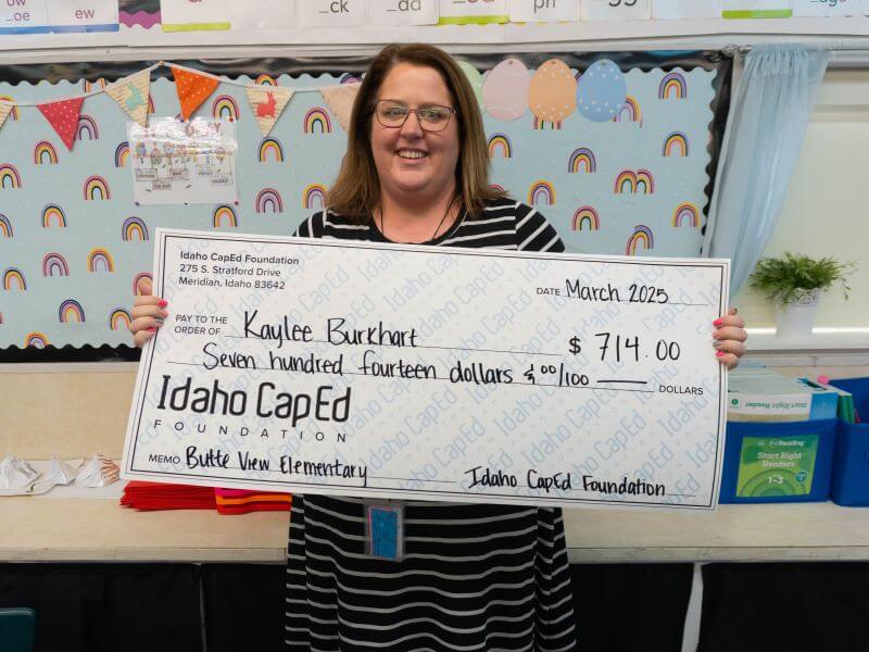 Kaylee Burkhart - March 2025 Idaho CapEd Foundation Teacher Grant Winner