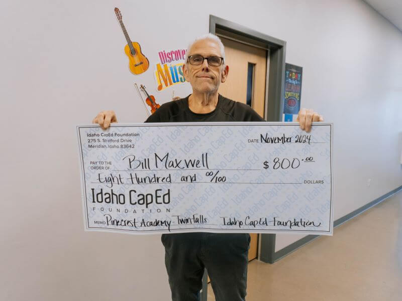 Bill Maxwell - November 2024 Idaho CapEd Foundation Teacher Grant Winner