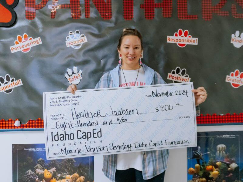 Heather Jacobson - November 2024 Idaho CapEd Foundation Teacher Grant Winner