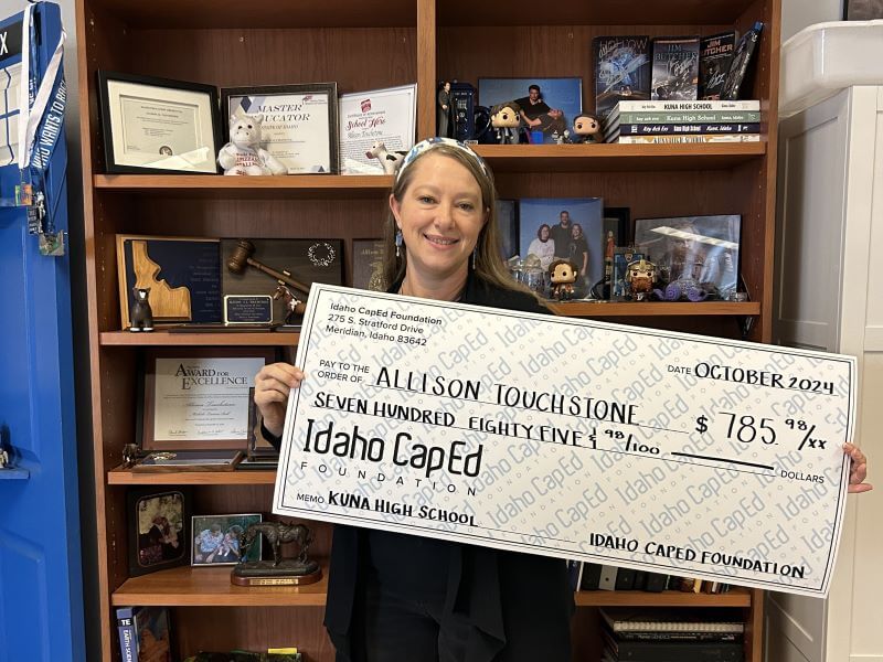 Allison Touchstone - October 2024 Idaho CapEd Foundation Teacher Grant Winner